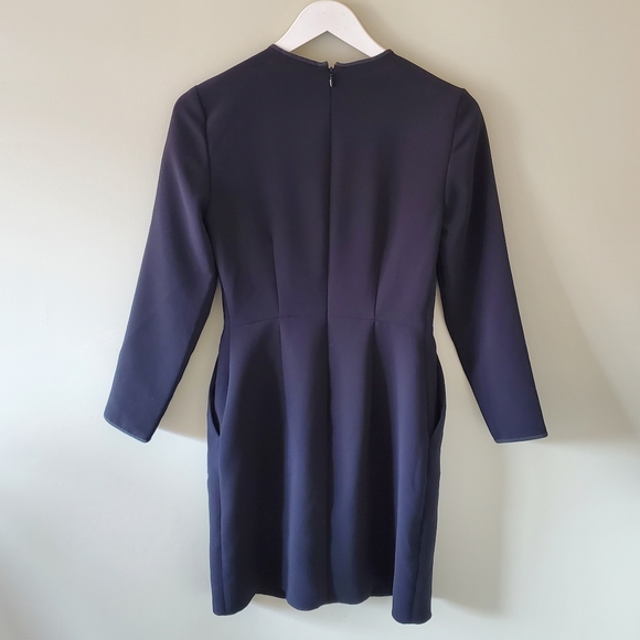 Wilfred 2 Modern Contemporary Capsule Wardrobe Japanese Crepe Sheath Dress - Picture 9 of 14